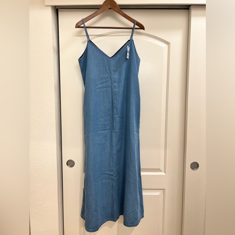 NWT Denim Maxi Dress (Unique Sample)